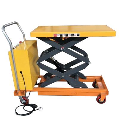 China Loading Battery Power 150 Kgs To 1000 Kgs 0.9m Height Mini Adjustable Semi Electric Lift Table Lift Platform for sale