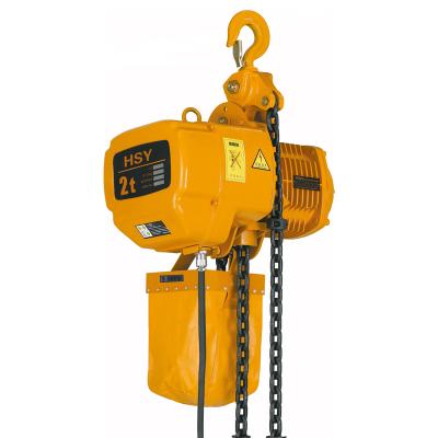 China Hotels 3m crane hoist 2 ton electric chain hoist with crane trolleys for sale