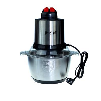 China High Efficiency Best Price Meat Grinder 2L Meat Mincer Stainless Steel Electric Meat Grinder Silver Pepper Grinders for sale