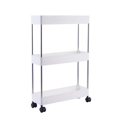 China Behind Doors/On Walls Space Saving Narrow Space Shelf Organization Plastic Shelf Cart Fast Delivery OEM/ODM Acceptable for sale