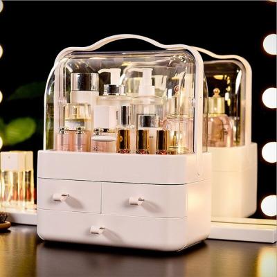 China Behind Doors/On Walls Large Capacity Makeup Organizer Storage Box Cosmetic Acceptable Plastic Storage Box OEM/ODM for sale