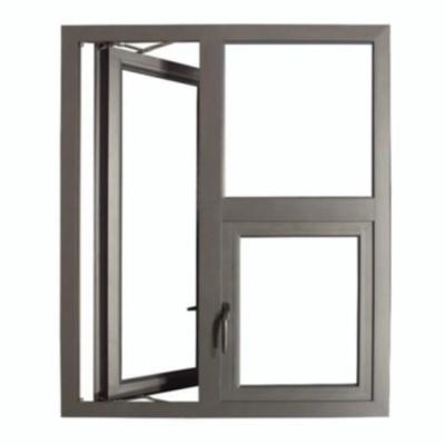 China High Quality Aluminum Profile Double Insulated Casement Folding Glass Window Screen Window For Home for sale