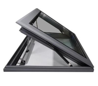 China Sound Burglar Proof Screen Proof Electric Automatic Vertical Lift Up Sliding Patio Skylight Roof Folding Window for sale