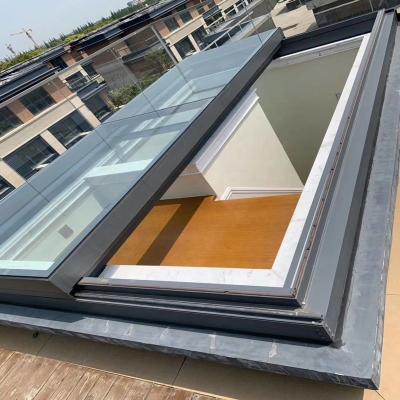 China Folding Aluminum Sliding Electric Screen Skylight For Pergola System for sale