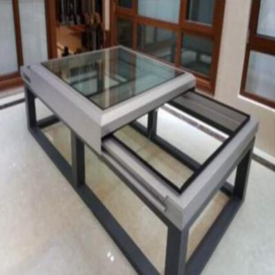 China Folding Aluminum Automatic Sliding Screen Skylight Glass Skylight for sale