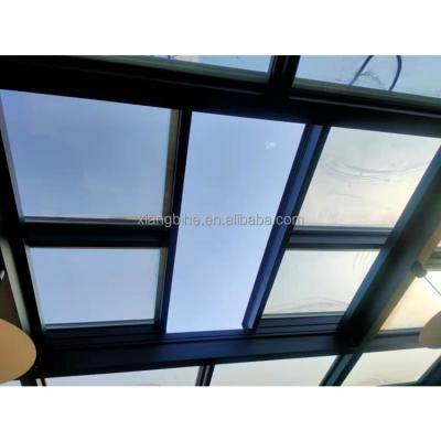 China Folding Screen Sliding Over Roof Skylight Sliding Rooflight For A Stunning Roof Terrace for sale