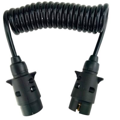 China 12V Trailer Parts Use 7Pin TPU Sprial Trailer Cable for sale