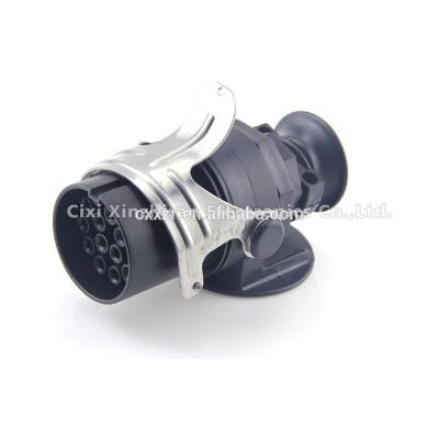 China Plug Main Vehicle and Extra Trailer 24V 15 Pin Round Trailer Plugs 12v Heavy Duty Trailer Connectors for sale