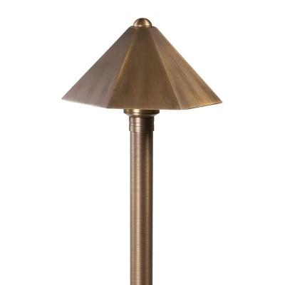 China Brass Garden Umbrella Path Low Voltage And Light Area Light An Angular Design Outdoor Landscape Light for sale