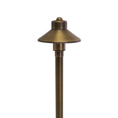 China Brass Path and Small Garden Low Voltage Bronze Outdoor Flat Cap Area Light Smaller Paths and Landscape Areas for sale