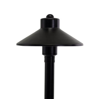 China KABO Garden Lighting Low Voltage 12V Flat Cap Black Brass Outdoor Path Landscape Light And Area Light for sale