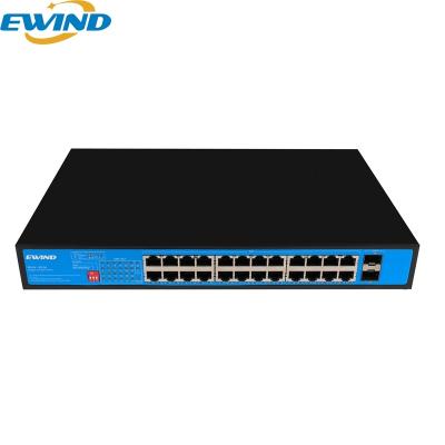 China Port IP Camera Hardware Switch 24 Gigabit 10/1001000mbps New POE Network Switch for sale