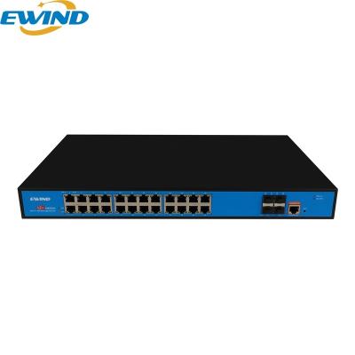 China IP Camera Best Price 10/100M/1000M Managed 24 Port PoE Switches With SFP+ Module for sale