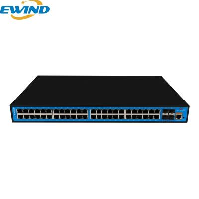 China Managed IP Camera Layer 2 Gigabit Network Smart AI Poe Switch 48 Port For IP Camera for sale