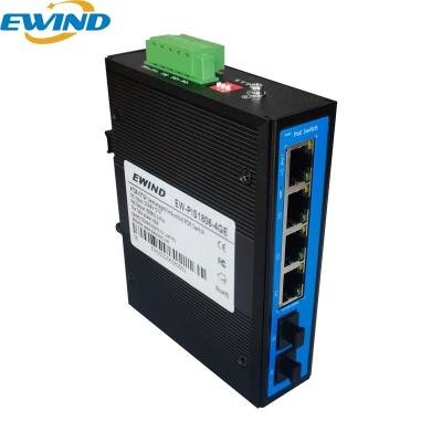 China China Best Network IP Camera Switch 4 Ports Gigabit Unmanaged Industrial PoE Switch for sale