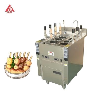 China Automatic lifting High efficiency 6 basket ramen cooker noodle boiling stove noodle cooker commercial pasta boiler machine for sale