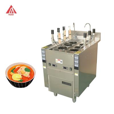 China Automatic lifting Ex-factory price Automatic lifting noodle cooker 6 heads noodle cooker electric commercial pasta cooker for sale