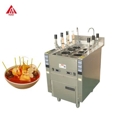 China Automatic lifting Stainless Steel 304 6 holes pasta cooker stove noodle cooker machine commercial pasta electric noodle cooker for sale