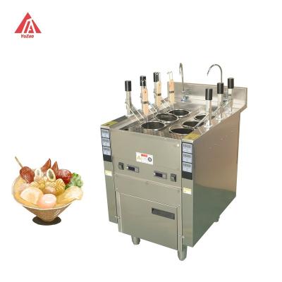 China Automatic lifting Automatic 6 heads automatic lift-up noodle cooker instant noodle cooker pasta cooker machine for sale