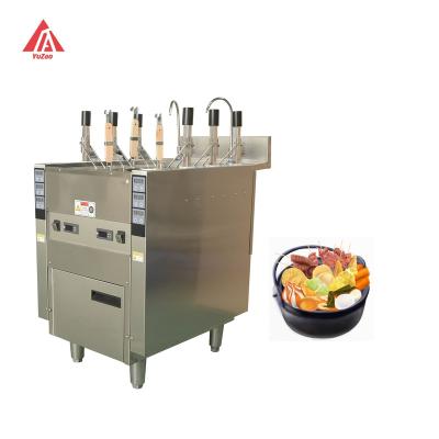 China Automatic lifting High Quality Labor Saving Commercial 6 Heads Stainless Steel 304 Industrial Electric Noodle Cooker Cooking Machine for sale