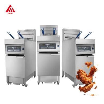 China Safety  Vertical commercial fryermertimer Integrated oil filter fryer electric chicken fryer machine for sale