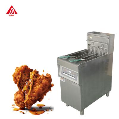 China Safety  Stainless Steel Fries Frying Machine Chicken Potato Chips single Tank Fryer furnace Industrial Electric Commercial Deep Fryer for sale