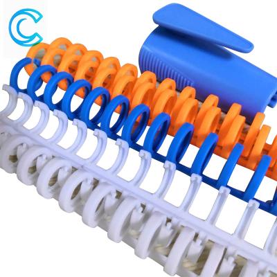 China Plastic Staples Binding Combs Album Binder30 Hole Circles Ring Spiral A4 Notebook Binding Ring for sale