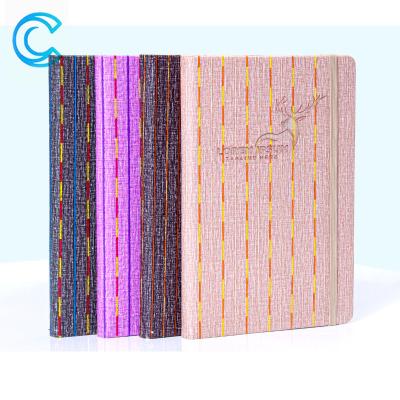 China High Quality Fashionable Yarn Notebook Hardcover Book 96 Sheets Commercial Workplace Work Sewing Notebook for sale