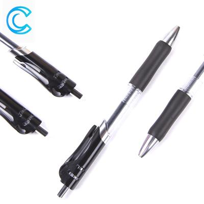 China Normal Hot Sale Push Type Gel Pen Wholesale Advertising Smooth Writing Plastic Ball Pen With Custom Logo for sale