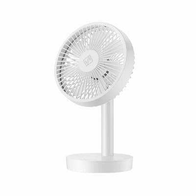 China Hotel jipin Desktop Fan 4000mAh Battery USB Capacity Charging Head 7 Speed ​​Automatic Shaking Quiet 4 Fan Blades for sale