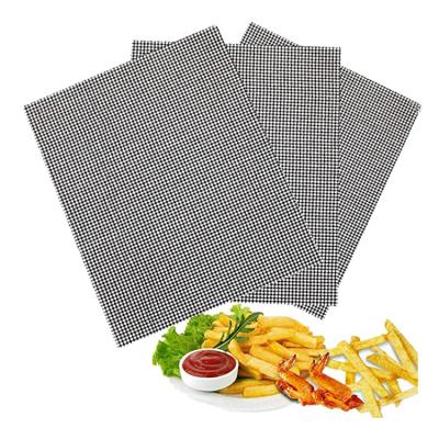 China Easily Cleaned Reusable Barbecue Grill Sheet Non-Stick PTFE Liners BBQ Grill Smoker BBQ Grill Mat Easily Cleaned Heavy Duty Grill Mesh Mat for sale