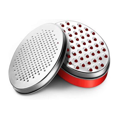 China Sustainable Vegetable Cheese Grater Box Cheese Grater With Food Storage Container And Lid Manual Cheese Grater Lemon Zester for sale