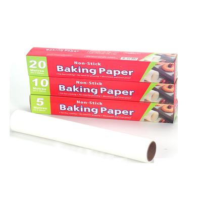 China White Color Greaseproof Parchment Paper Non-Stick Baking Roll Toasting Baking Air Fryer Parchment Paper Roll Baking Parchment for sale