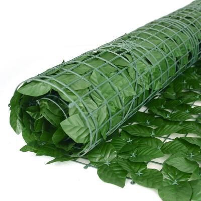 China CLASSIC PE Artificial Hedge Roll Fence Garden Plastic Leaf Fence Outdoor Artificial Plants Green Wall Ivy Privacy Fence Screen for sale