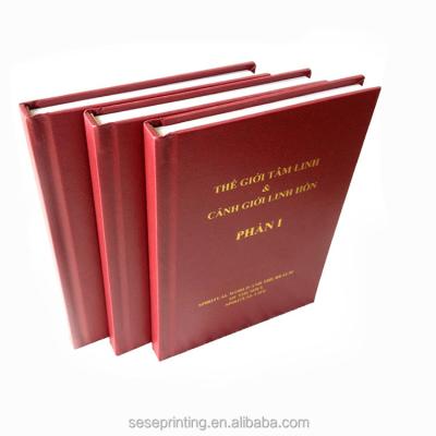 China Custom Educationa Printing On Demand Gold Foiled Hardcover Book Printing Services for sale