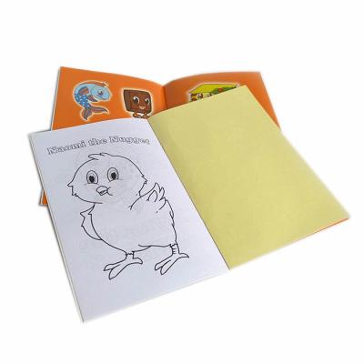 China For children's reading and parent-child reading customized short English coloring printing hardcover book story book for children for sale