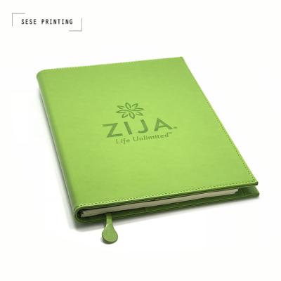 China Recycled And Eco - Friendly Yarn Bound Soft Cover A6 Refillable Leather Notebook for sale