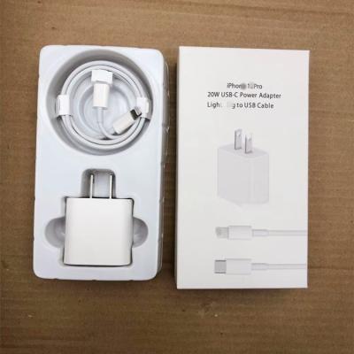 China 20W Wholesale 20W USB-C Power Adapter High Speed ​​Fast Charging Super Fast Charger For iPhone 12 Charger Pad With Type-C Cable For Apple PD Wall Charger for sale