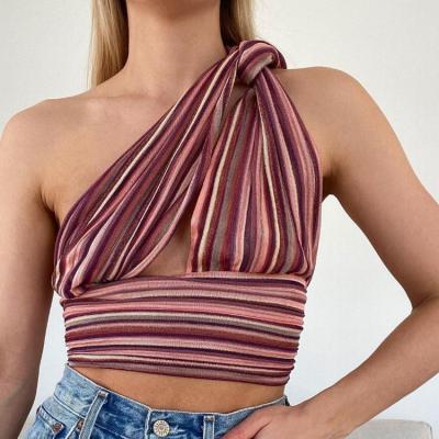 China Girls Breathable Hot Summer Enyami Clothing Sleevelss Aesthetic Blouses Knit Harajuku Basic Women Sexy Y2K Crop Tops for sale