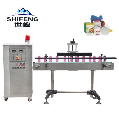 China Tray Sealing Machine Aluminum Foil Electric Lid Food Beverage Box Plastic Bottle Sealer Machine for sale