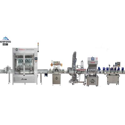 China Automatic beverage paste liquid production line plastic bottle filling and sealing machine for sale