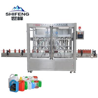 China Major Serbo Driven Beverage SFGG Mass Production Eight Full Automatic Double Liqud Filling Machine for sale