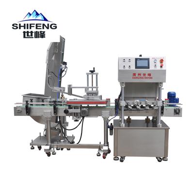 China Automatic Food Locking Machines For Closing Glass Bottles With Cover Vacuum Aluminum Bottle Capping Machine for sale