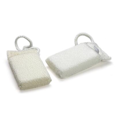 China EXFOLIATE Exfoliating Body Scrubber - Rectangular with Rope - Bath and Shower Sponge for Personal Care and Skincare for sale