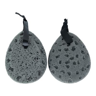 China EXFOLIATE Hot Sale Bath Products in 2021 Multiple Bubbles Charcoal Infused Foam Sea Sponge Shower for Men and Women for sale