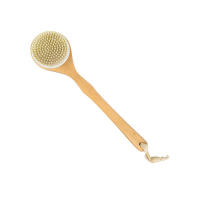 China High Quality Long Handle Wooden Handle Stiffens Household Shower Brush New Style Dry Brush for sale