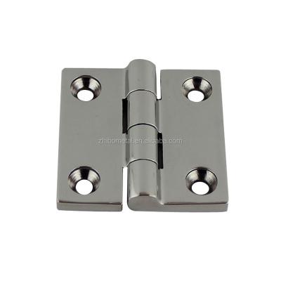 China Easy To Install And Durable Marine Fittings Stainless Steel Square Yacht Boat Cabinet Hinge for sale