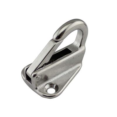 China Mooring 43mm Stainless Steel Snap Hook 316 Fender Spring Hook Tug Ship Tug Ship Marine Hardware Instant Sailing Rope for sale