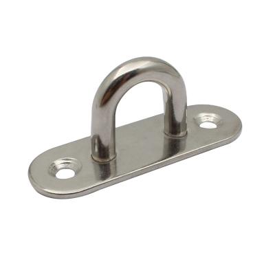 China Easy To Install / Use Eye Plate Heavy Duty Stainless Steel Strip Type With Hook Included for sale