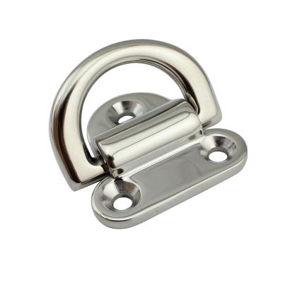 China 6mm 8mm 10mm Marine Grade Stainless Steel 316 Steel Pad Eye Link D Times Clip Down for sale